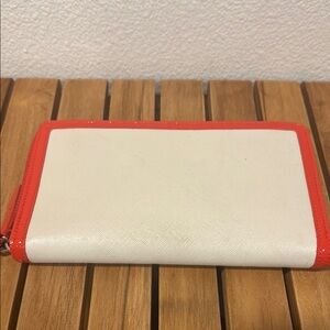 White and Orange Wallet
